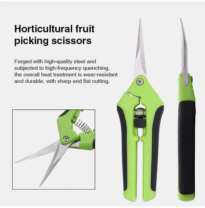 1 Set, Garden Scissors, Garden Pruning Shears, Non-slip Labor-saving Flower Branch Branch Shears, Fruit And Vegetable Shears, Fr - Elanique