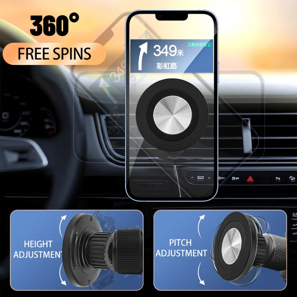 Magnet Head for MagSafe Car Phone Mount Universal 17mm Ball Joint Magnetic Phone Holder Accessories for iPhone 15 Pro Max Xiaomi