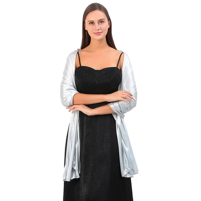 Elegant Silky Evening Dresses Shawls for Women Wedding Party Shawl Bride Bridesmaid Boleros Shrugs Banquet Capes Wraps