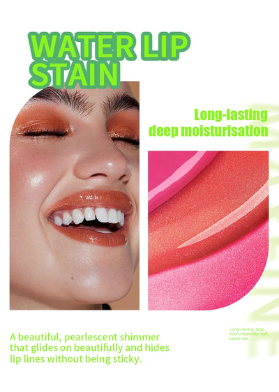 6-tone moisturizing lip gloss luminous oil lip gloss, moisturizing transparent liquid lip gloss, natural lip enhancer, make lips