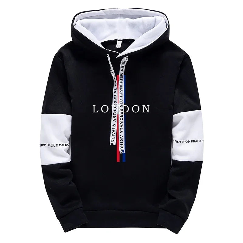 Men's Hooded Sweatshirts Sweatpants London Fashion Hoodie Streetwear Male All Seasond Daily Casual Sport Streetwear Tracksuit
