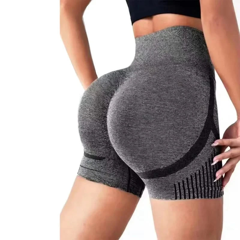 Women Yoga Shorts High Waist Workout Shorts Fitness Yoga Lift Butt Fitness Ladies Yoga Gym Running Short Pants Sportswear