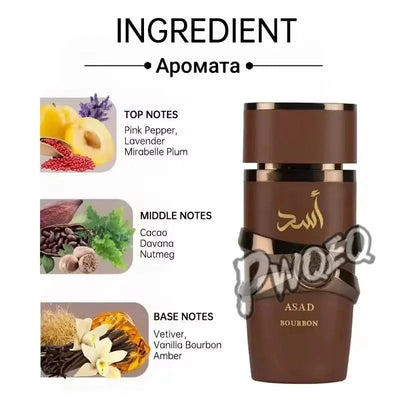 100ML Perfume Has A Long-lasting Fragrance Fresh Light Unique Casual Date Gift Moi Tous Asad Aromatic Scent for Men Women - Elanique