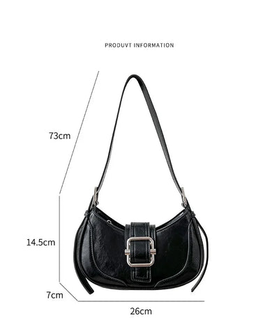 Fashion Handbags For Women Half-moon Leather Hasp lady Shoulder Crossbody Bag Luxury Designer Ladies Underarm Bags Hobo coffee