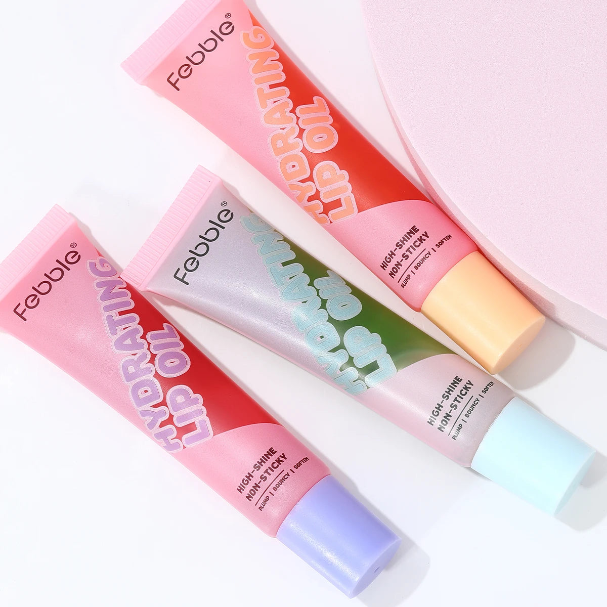 Febble 3 Color Hydrating Lip Oil Moisturizing Plump Lip Balm Fade Lip Line Lip Mask For Autumn And Winter Lip Care Tools