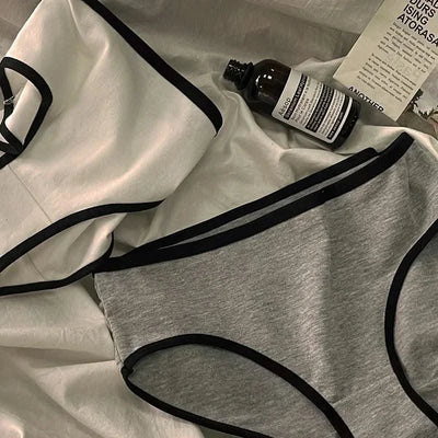 Women Panties Mid-Waist Cotton Solid Simple Sports Underwear Girls'S Briefs Comfortable Breathable Female's Lingerie