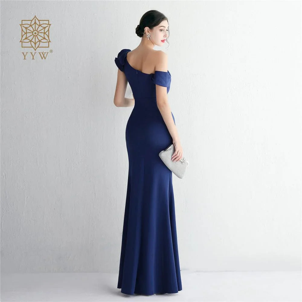 Long Wedding Godmother Dress Evening Woman Party Stain Dresses Burgundy Sexy Mermaid Maxi Ball Gown Luxury Dress Birthday Gown