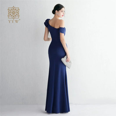 Long Wedding Godmother Dress Evening Woman Party Stain Dresses Burgundy Sexy Mermaid Maxi Ball Gown Luxury Dress Birthday Gown