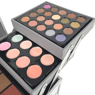 Makeup Set Box Eyeshadow Lip Blush Nail Polish Eyebrow Pencil Multi-functional Palette
