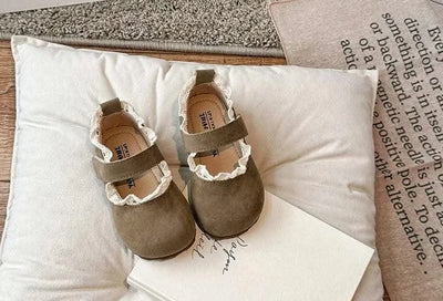 Children Soft Hook Loop Non Slip Flat Shoes |Spring Autumn Kids | Ruffles Toddler Girls Princess Shoes