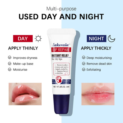 2pcs/Lot Moisturizing Lip Repair Gel Instant Relief For Dry Lips Liquid Lip Balm Paraben Free Lip Care Product Reduce Lips Line