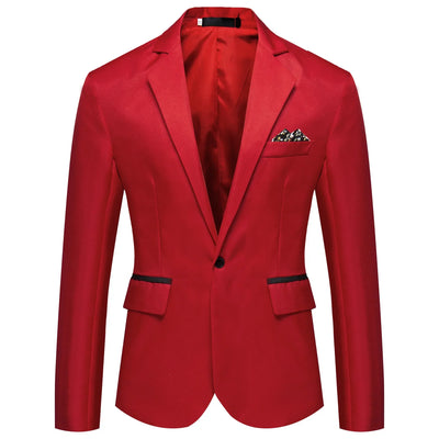 2025 Men's Formal Office Blazer Jacket Suits Solid Fashion Wedding Dress Suit Jacket Coat Male Oversized Casual Blazer Hombre - Elanique