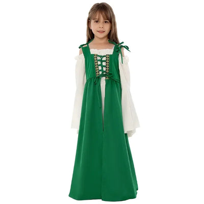 Renaissance Medieval Dress - Gothic Lace-Up Ball Gown for Women,Halloween Costume,Historical Cosplay,Themed Party Elegant Dress