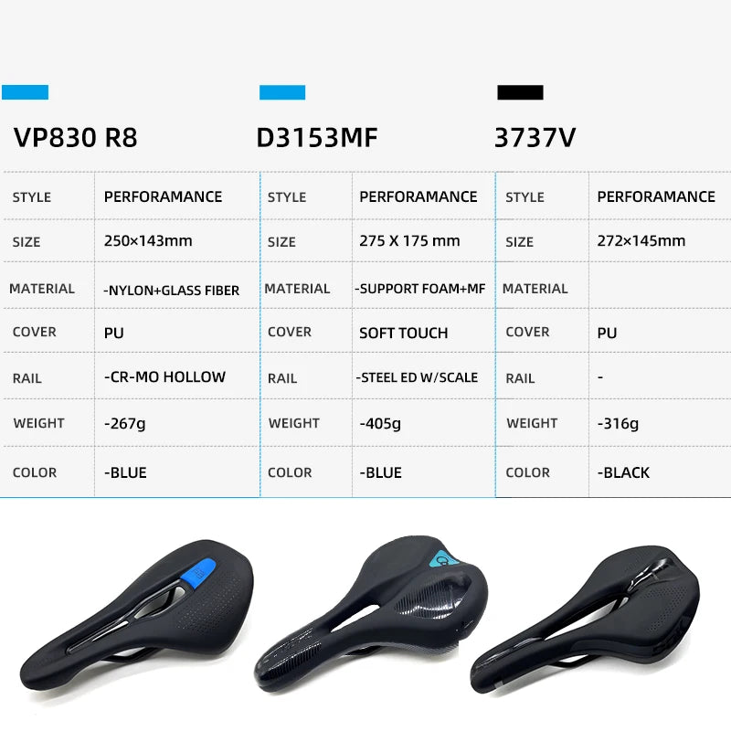 DDK Bicycle Saddles Comfortable Cushion Bike MTB Saddle Ergonomic Design Steel Bow Bike Seat Hollow