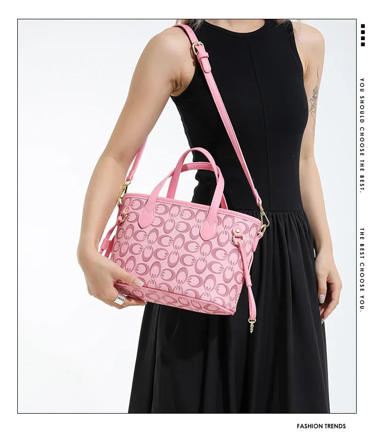 Famous Designer Inspired Women's Shoulder Bag Premium Leather Handbags Ladies Elegant Top Handle Purse Classic Tote