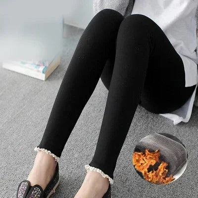 Autumn Winter Women's Clothing Maternity Clothes Pregnancy Leggings Thickened with Velvet Pregnant Women Trousers Warm Pants