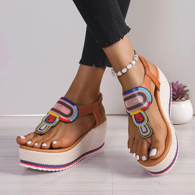 Women Sandal 2024 New Summer Fashion Shoes for Women Plus Size Open Toe Wedges Sandals Women Luxury Designer Platform Sandals