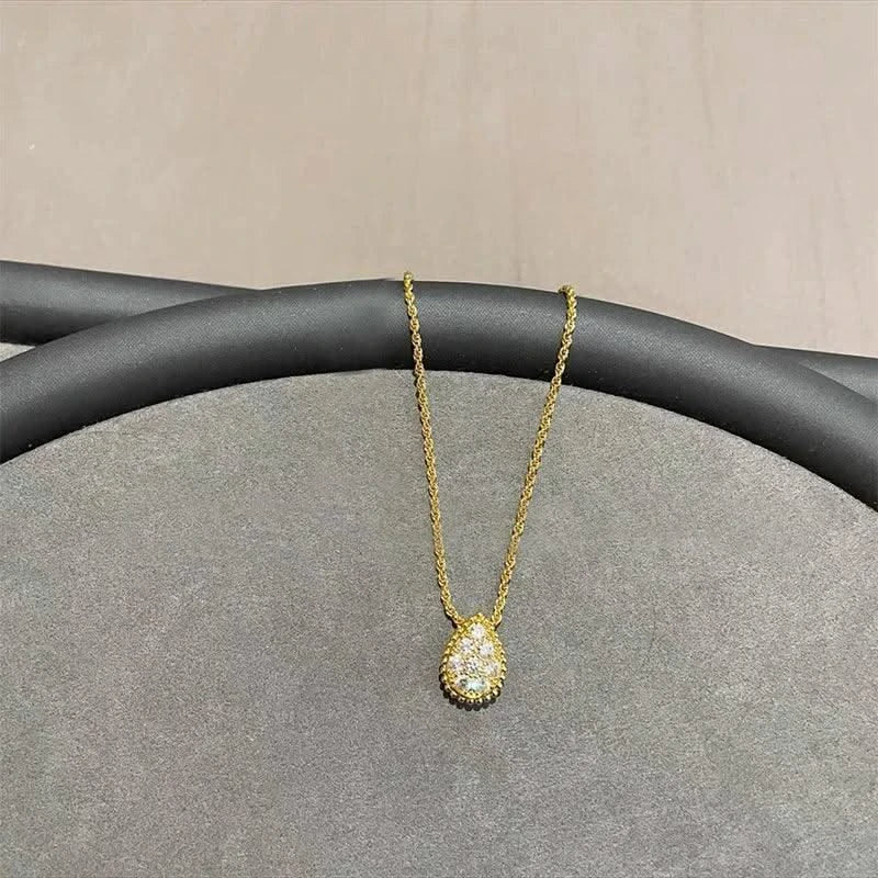 Women's Drip Diamond Necklace 18K Gold Plated Elegant Gift for Her