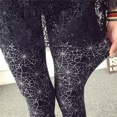Women Charm Leggings New fashion Pattern Workout Jeggings Best Ladies Elastic Flower Pants
