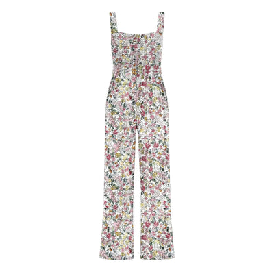 Summer Sexy Sling Jumpsuits Women'S Fashion Printed Loose Pencil Pants Casual Streetwear Elegant Party Female Spaghetti Rompers