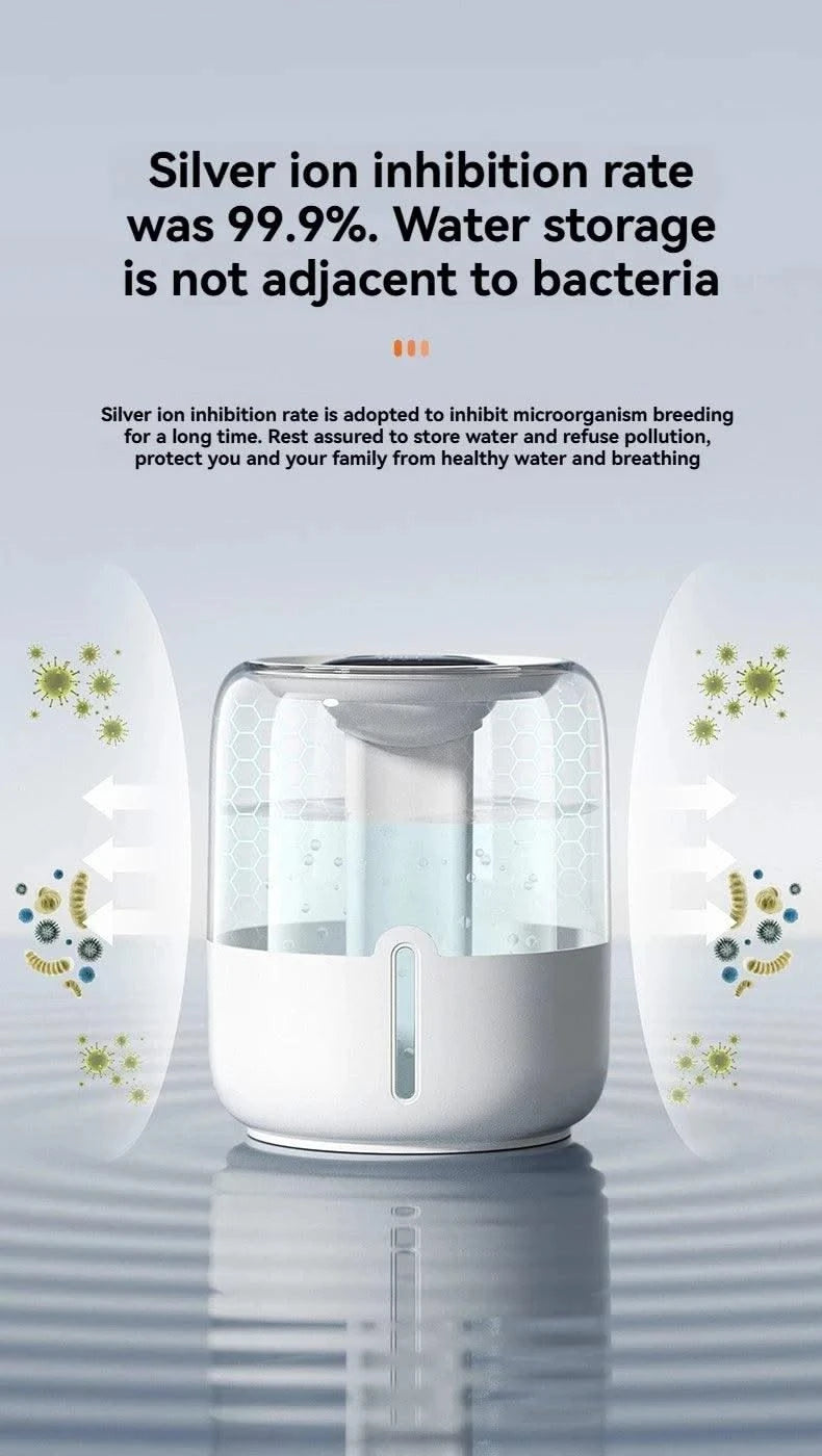 Humidifier 3.8L Large Capacity USB Dual Spray with Night Light Digital Display Aroma Diffuser Home Office Bedroom
