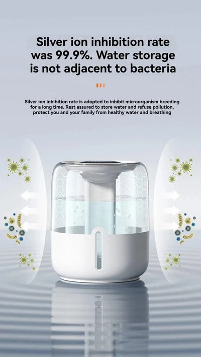 Humidifier 3.8L Large Capacity USB Dual Spray with Night Light Digital Display Aroma Diffuser Home Office Bedroom