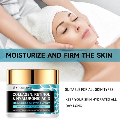 Retinol Collagen Facial Care Moisturizing Cream Deeply Nourishes Suitable for Dry and Rough Skin Aging Face Cream Moisturizing
