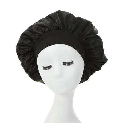 Women's Silk Bonnet for Sleeping Double-layer Adjustable Hood Capbath Cap Chemotherapy Cap Styling Cap Hair Wrapping Tool