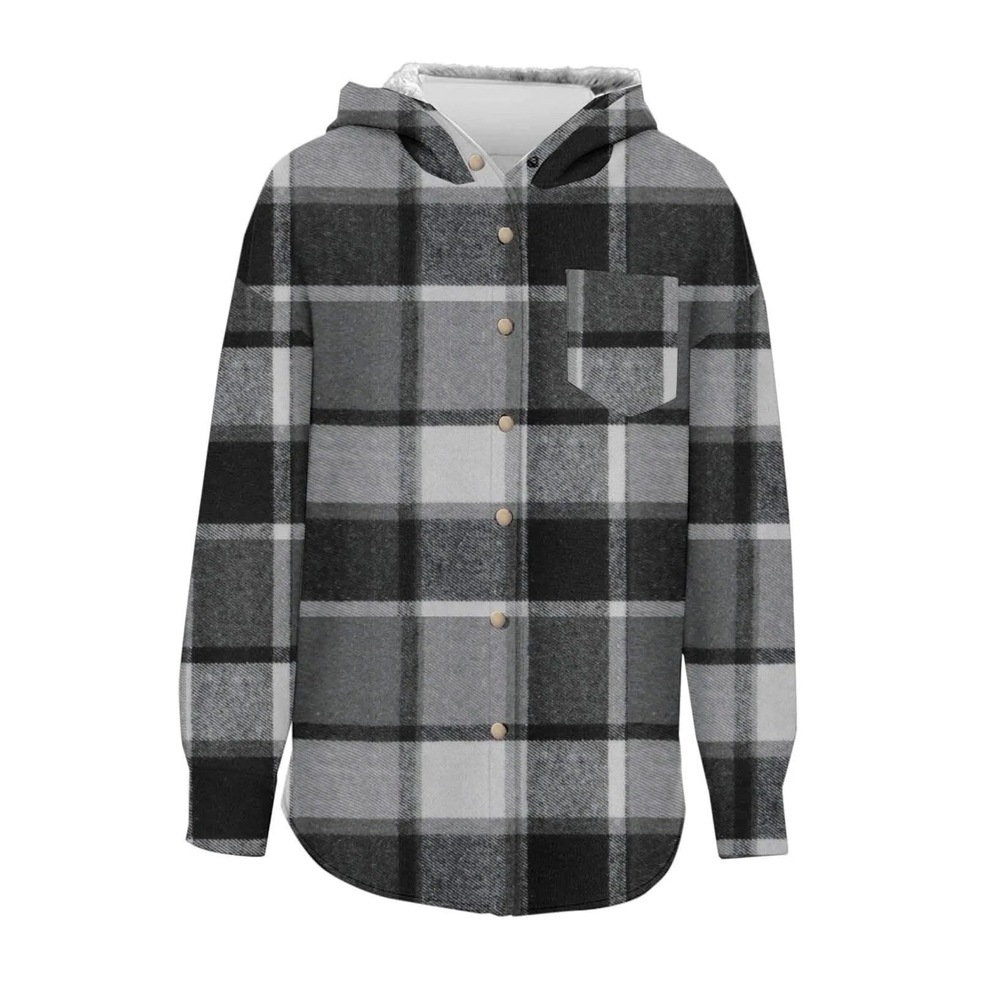 Women Chic Jackets Autumn Winter Lapel Patchwork Coats Casual Office Jacket