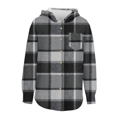 Women Chic Jackets Autumn Winter Lapel Patchwork Coats Casual Office Jacket