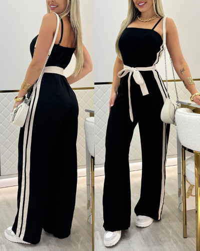 Sexy Party Night Out Jumpsuit Women Elegance 2022 Plain Glitter Cold Shoulder Long Sleeve Contrast Lace Corset Skinny Jumpsuit