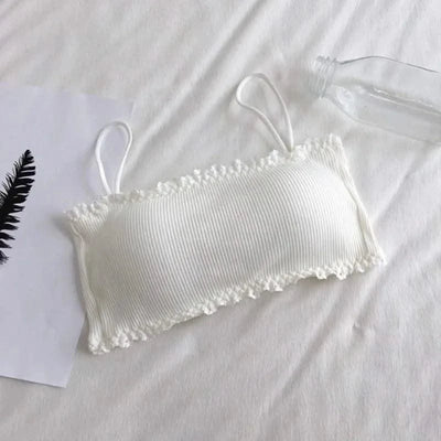 Women's Cotton Bra Female Tube Top Bra