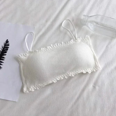 Women's Cotton Bra Female Tube Top Bra