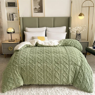 New Super Thick Winter Warm Blanket for Bed Artificial Lamb Cashmere Weighted Blankets Soft Comfortable Warmth Quilt Comforter
