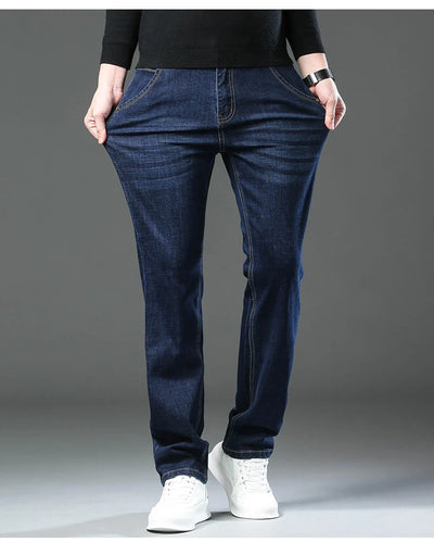 New Men Classic Jeans Jean Homme Pantalones Hombre Men Mannen Soft Black Biker Masculino Denim Overalls Mens Pants Size 30-40