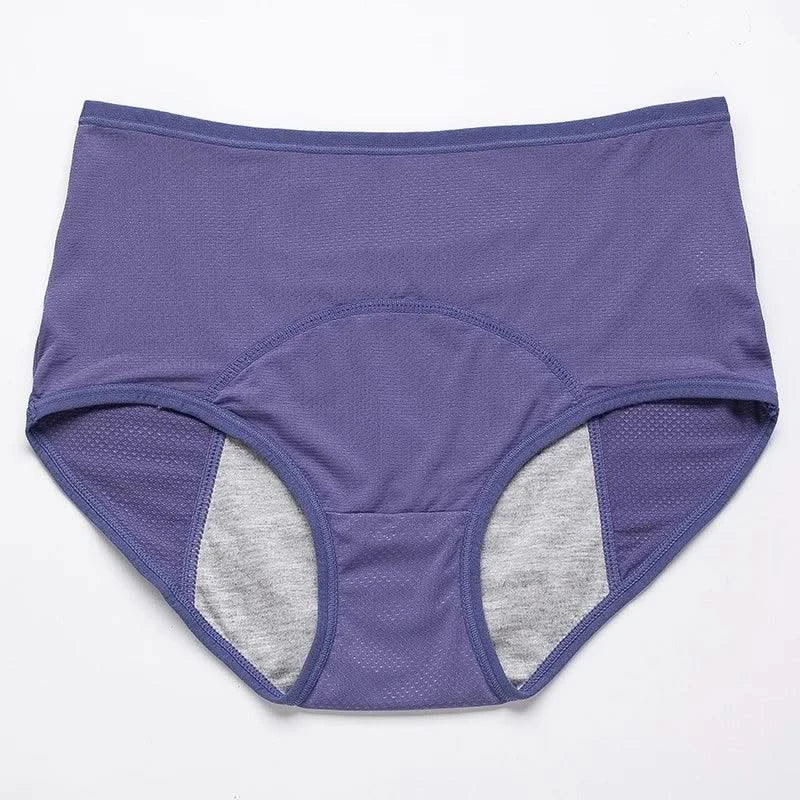 Leak Proof Menstrual Panties for Women, L-8XL Plus Size Cotton Underwear with Waterproof and Breathable Design for Periods