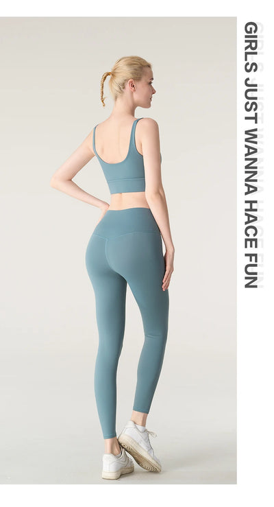 2 Piece Yoga Clothes Women's Tracksuit Athletic Wear Pilates Fitness Yoga Set Tight-fitting Running Underwear Fitness Suit👚👚