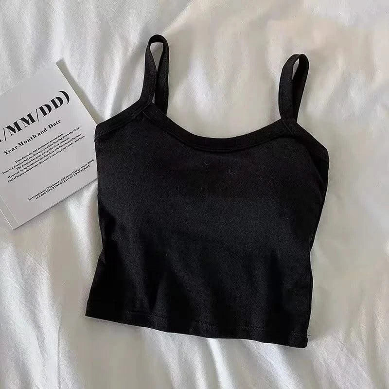 Women's Camisole Girl Basic T-shirt Vest Lingerie Bras Tube Tops Hot