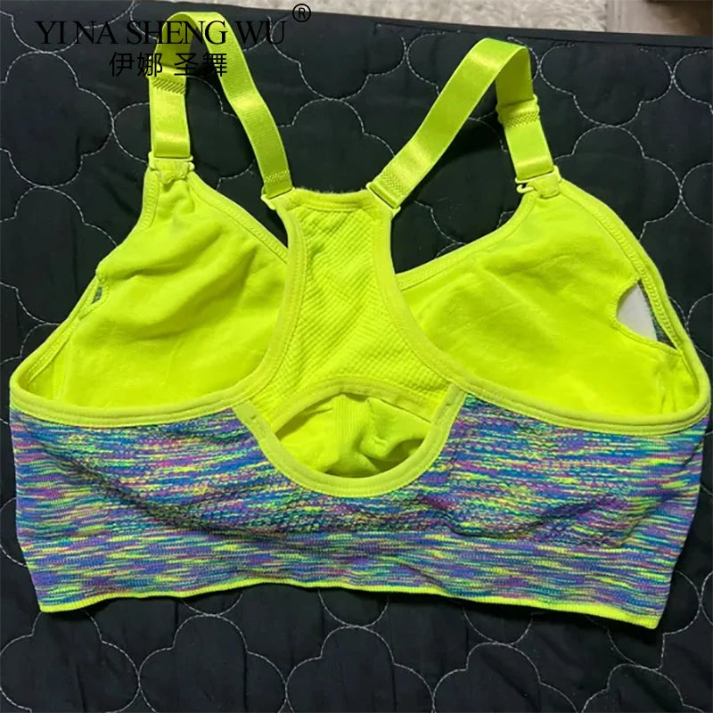 Women Sports Yoga Bra Breathable Quick Dry Top Shockproof Cross Back Push Up Fitness Active Bra Gym Running Bra Sportwear
