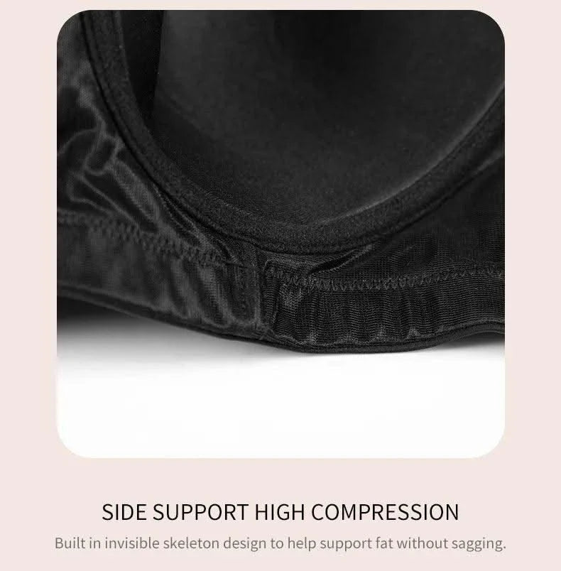 Women Full Coverage Push Up Bra Underwire Sculpting Uplift Shapewear Deep Cup T Shirt Bra Hide Back Fat Smoothing Brassiere
