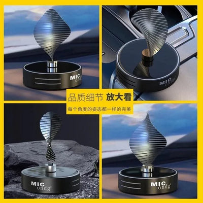 Car aromatherapy perfume car premium sense of niche rotating solar car gold leaf aromatherapy net red perfume new