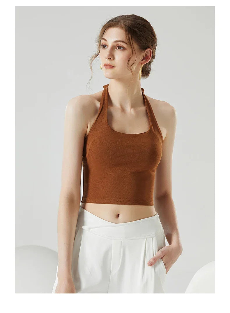 Underwear Women No Steel Gathering Anti-Sagging Camisole Vest Female Bustier Bustier Wrap Soft Breathable With Bra Pads 3Pcs