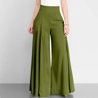 Fashion High Waist Wide Leg Pants For Women Elegant Casual Office Solid Loose Long Pant New Spring Autumn Womens Clothing
