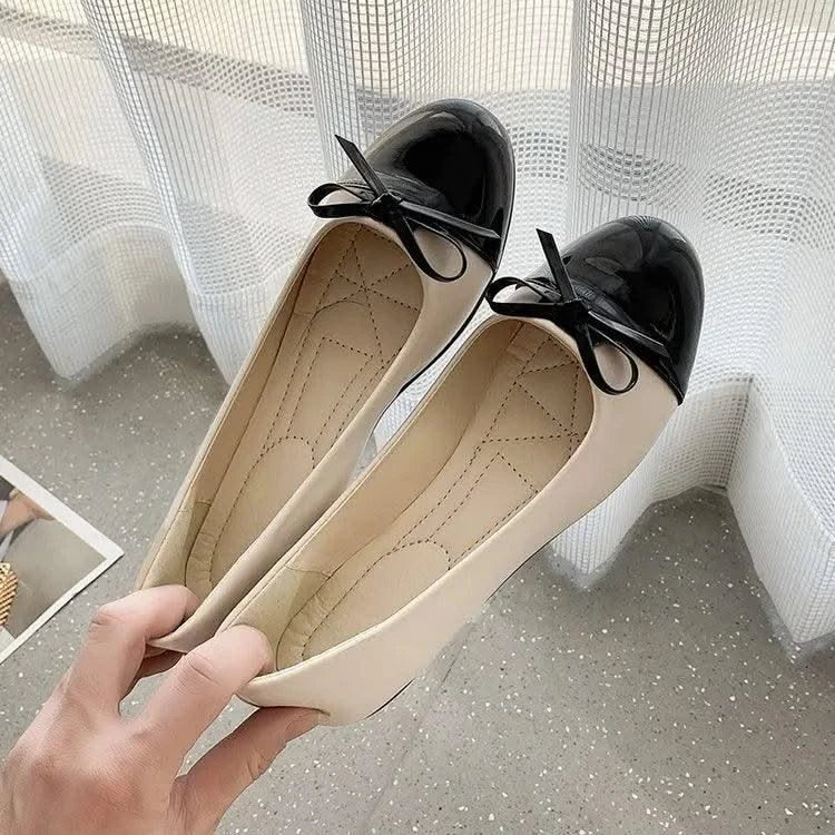 Non-slip Bowknot Comfortable Flat Ballerina Shoes for Women