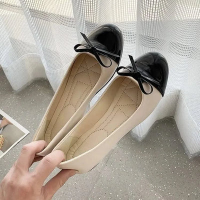 Non-slip Bowknot Comfortable Flat Ballerina Shoes for Women