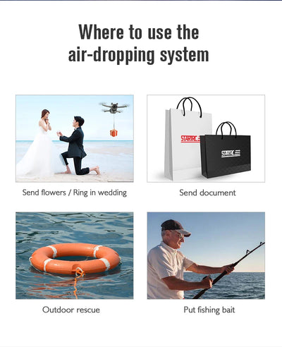 STARTRC Drone Airdrop System For DJI Air 3S/Mini 4 Pro/Mini 3/Mavic 3/Air 2S/Mavic 2/Mini 2 SE Air-dropping Thrower Gift Deliver