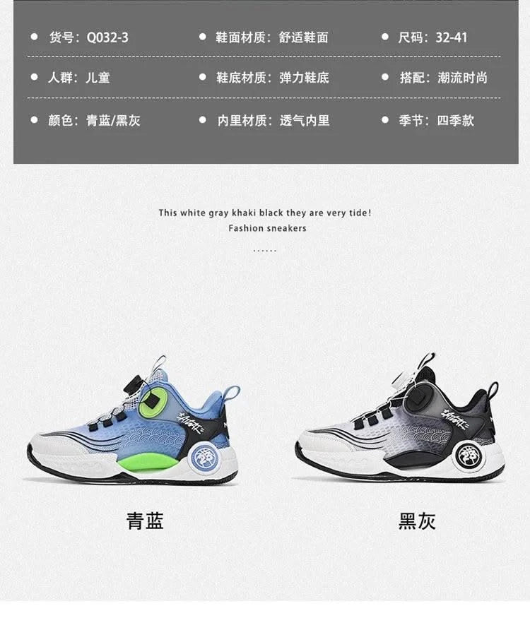 Children Basketball Shoes Boys Sneaker 2025 New Luxury Tennis Shoes 4 To 12 Years Breathable Non-slipp Sports Shoes for Boy