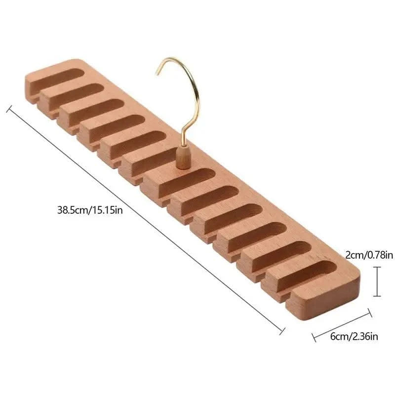 Tie Belt Hanger Wardrobe Closet Belts Scarf Hanging Organizer Rotating 12 Card Slots Storage Holder Rack Hook Bedroom Home Items