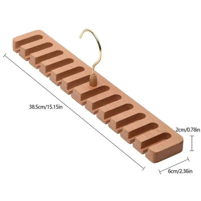 Tie Belt Hanger Wardrobe Closet Belts Scarf Hanging Organizer Rotating 12 Card Slots Storage Holder Rack Hook Bedroom Home Items