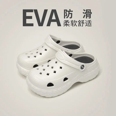 Women's Clogs Summer Slippers Platform Clog Sandals Outdoor Indoor Slippers Women Heeled Slippers High Quality Shoes Slides